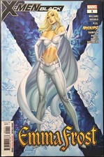 X-Men Black 1 Emma Frost Marvel Comics Originale USA 2018 J Scott Campbell Cover