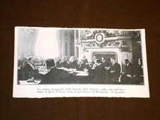 Parigi nel 1920 Sala dell'orologio al Quai d'Orsay Società delle Nazioni
