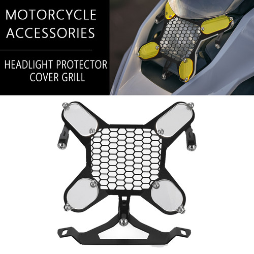 Griglia protezione fari moto