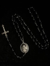  Collana Rosario Gotico Nero