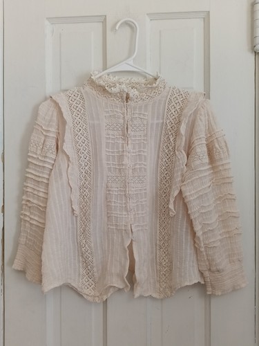 Camicia pizzo contadina - , s