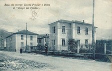 dm446 cartolina sora che risorge casette popolari e villini al campo del vescovo