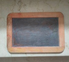  Officina Meccanica Auto PICCOLA LAVAGNA LAVAGNETTA IN  ARDESIA VINTAGE