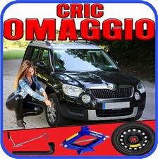 💥 Kit Ruotino di Scorta Skoda Yeti 16” 5Fori Cric Chiave DOT2025 🛞