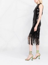 Zara Nero Lustrini Frangia