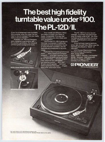 Giradischi pioneer 12d ii - pioneer, pl-12d