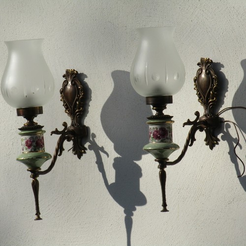 Coppia applique bronzo - applique, e