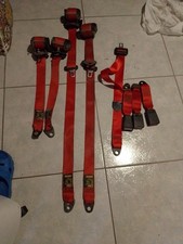 Cinture Sicurezza Rosse  Fiat Uno Turbo