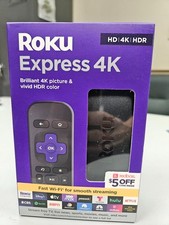 Roku Express Lettore Streaming 4K HD/4K/HDR-Specs:HDR10/10+,HLG,4K,1080p,720p NUOVO