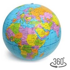 MAPPAMONDO DA TAVOLO ROTANTE A 360 GRADI