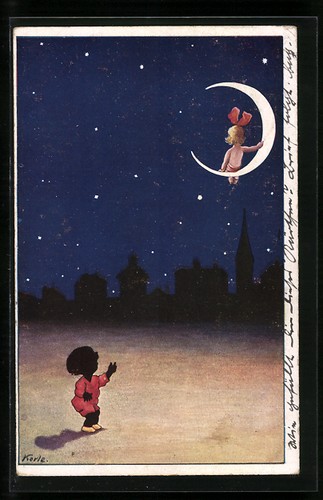 Cartolina artista korle - d'artista,