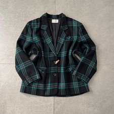 Giacca di lana vintage tartan