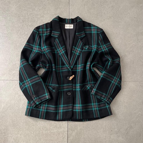 Giacca lana vintage tartan - giacca,