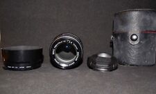 Pentax-M 100 mm f 2.8, innesto Pentax K, tappi, paraluce, custodia