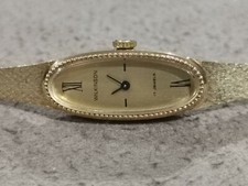 Wilkinson - lady vintage watch gold plated case manual wind champagne dial nos