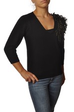 Maglia scollo a v manica lunga