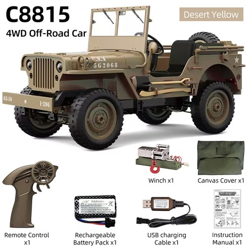 Jjrc c8815 4wd jeep 4g - jeep, 2.4g