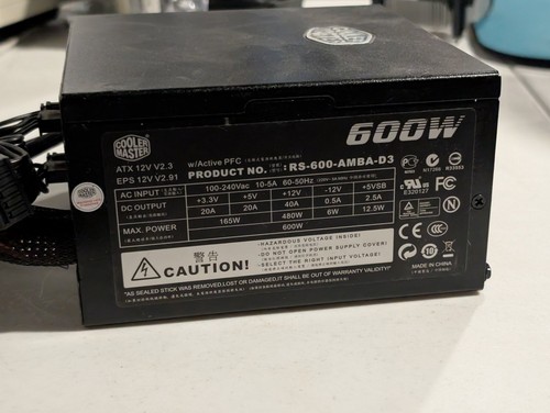 Cooler master 600w - cooler,