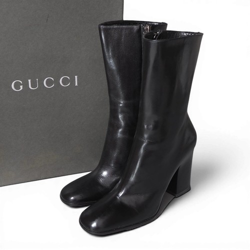 Gucci stivali pelle nero - pelle,