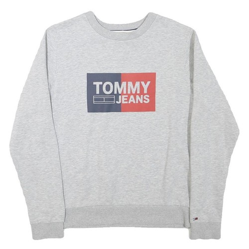 Tommy hilfiger felpa grigia - felpa,