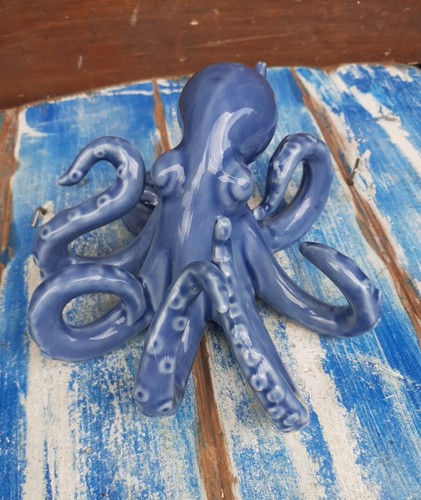 Polpo ceramica blu da - ceramica,