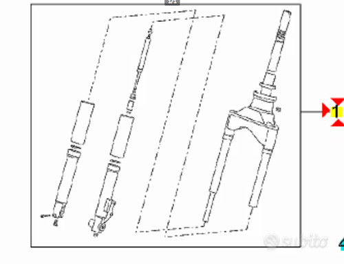 Forcella anteriore aprilia - -forcella,