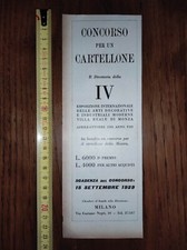 Antica stampa 1929 Esposizione Arti Decorative Industriali Monza DA INCORNICIARE