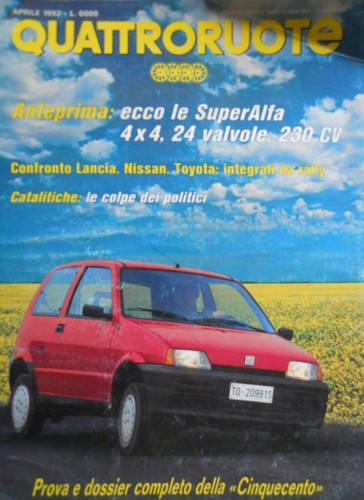 Quattroruote 438 1992 - , la