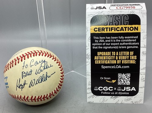 Baseball autografato hoyt - baseball,