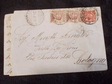 Buste d'epoca francobolli del Regno D'Italia 10 cent e 20 cent