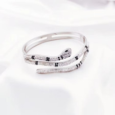 Bracciale donna in acciaio rigido / schiava