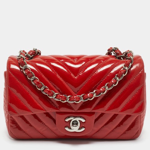 Borsa chanel rossa chevron - chanel,