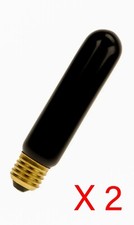 Vite in tubo discoteca UV BLB nero chiaro blu ultravioletto - CONFEZIONE DA 2