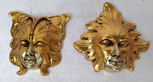 Maschera viso oro - , decorazione