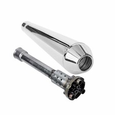 Scarico Terminale Moto Custom Cafe Racer Megaton cromato con DB Killer