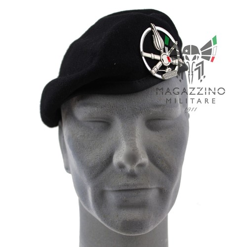 Basco nero carristi con fregio - basco,