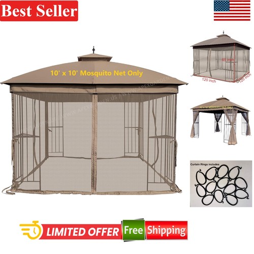 Luxurious tan polyester gazebo - luxurious,