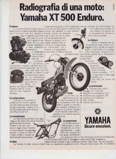 advertising Pubblicità-MOTO YAMAHA XT 500 ENDURO '77-MOTOGIAPPONESI ENDURO EPOCA