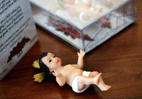 Statua gesù bambino - gesù, culla
