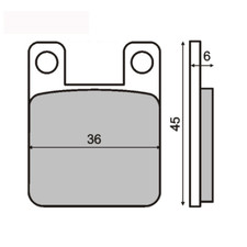 COPPIA PASTIGLIE FRENO RMS