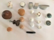 Stock 17 pomoli pomelli 3 maniglie x mobili varie misure porcellana abs legno 