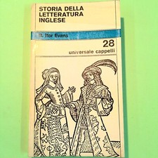 STORIA DELLA LETTERATURA INGLESE EVAN UNIVERSALE CAPPELLI