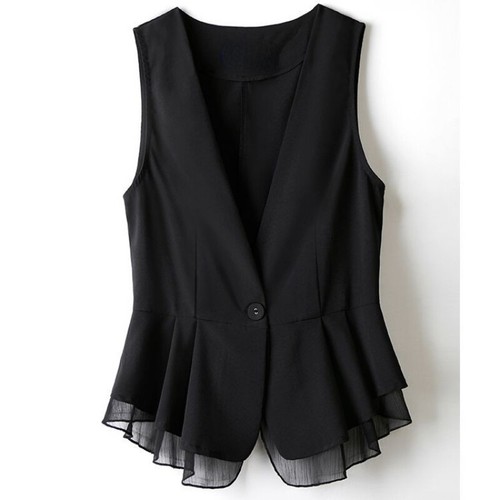 Gilet donna con volant - ,