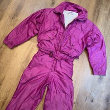 Tuta da sci vintage anni 80 pezzo unico tuta da neve skimer bavaglino neve Onsie retrò donna 8