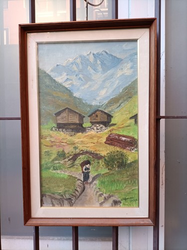 Dipinto olio tavola - -,