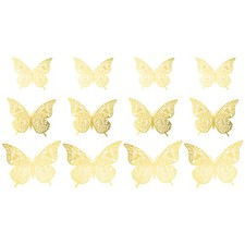  12 Pcs Farfalle Adesivi