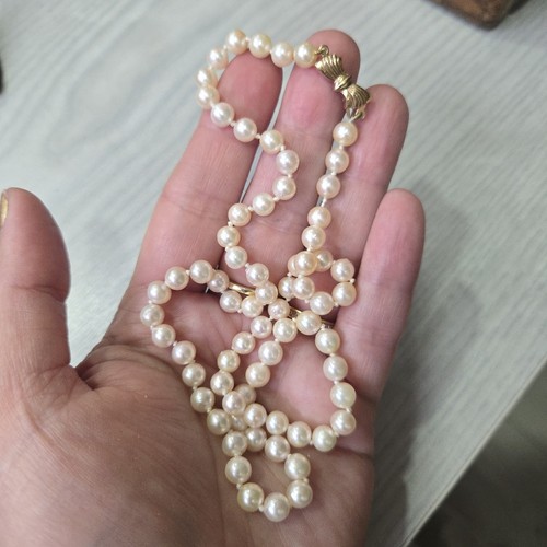 Collana perle vere pollici - vere, 18
