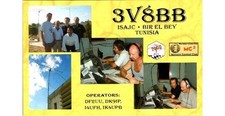 2000 Tunisia QSL Cartolina