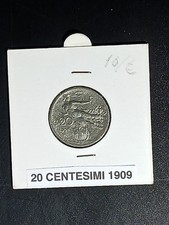 MONETA REGNO ITALIA 1909  LIBRATA 20 CENTESIMI