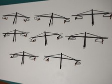 RIVAROSSI LOTTO 8 PALI CATENARIA doppio BRACCIO PER PENSILINA SCALA HO